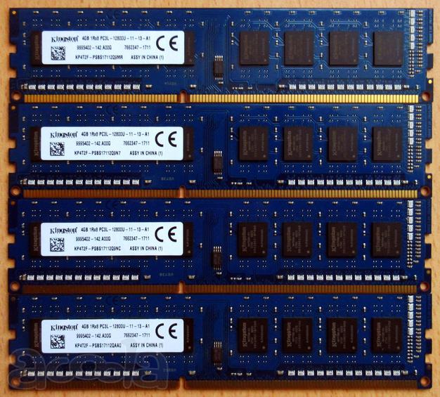 Новая оперативная память DDR3 4 Гб